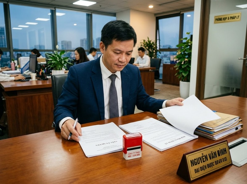 Đại diện trong giao kết hợp đồng được xác định theo thẩm quyền và ủy quyền thế nào?
