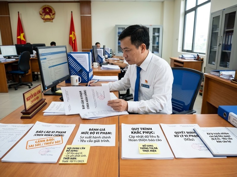 Vi phạm nghĩa vụ báo cáo có thể dẫn đến xử lý và trách nhiệm nào?