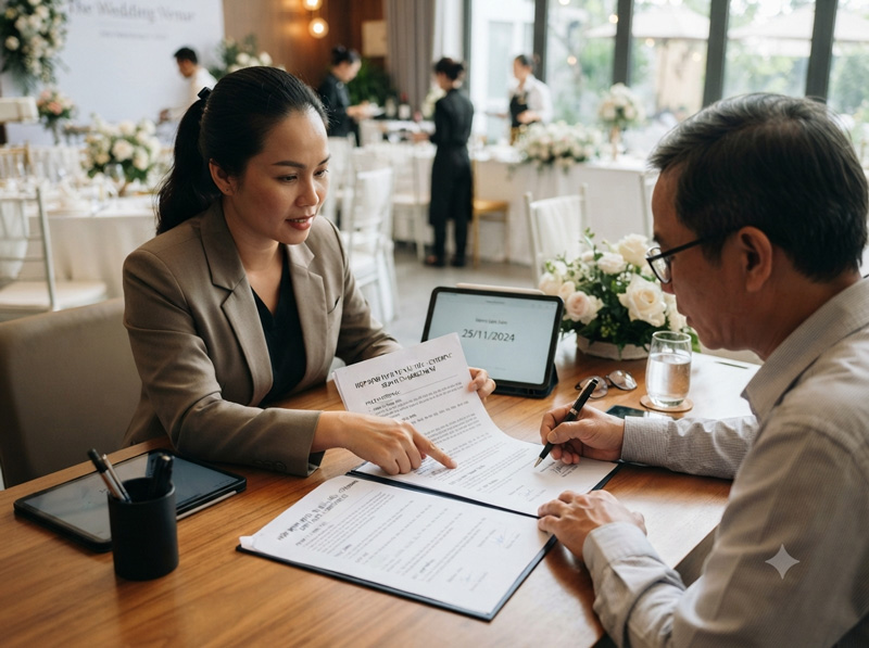 Những điều khoản cần có trong hợp đồng nấu tiệc