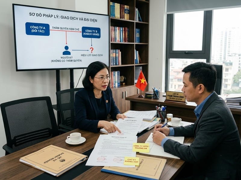Ký hợp đồng không đúng thẩm quyền ảnh hưởng hiệu lực và trách nhiệm thế nào?