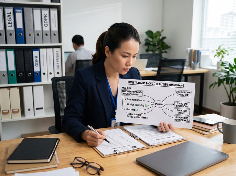 Mục đích xử lý dữ liệu cần rõ đến mức nào để bảo đảm hợp pháp?