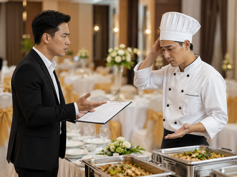 Cách xử lý khi đơn vị nấu tiệc vi phạm hợp đồng