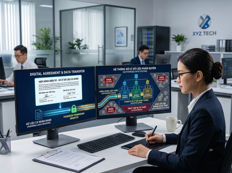 Nghĩa vụ bảo vệ dữ liệu yêu cầu chủ thể xử lý thực hiện những gì?