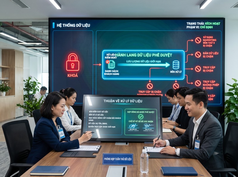 Nghĩa vụ của bên xử lý dữ liệu trong quá trình xử lý thông tin
