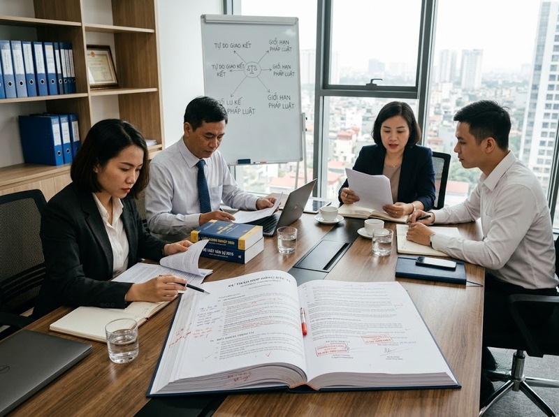 Nguyên tắc tự do hợp đồng cho phép các bên thỏa thuận đến mức nào?