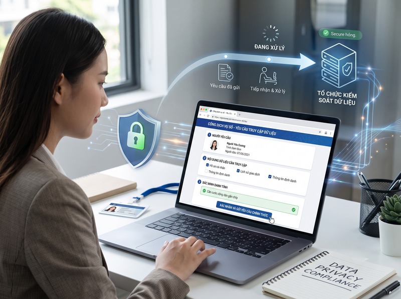 Quyền truy cập dữ liệu cho phép chủ thể yêu cầu những thông tin nào?