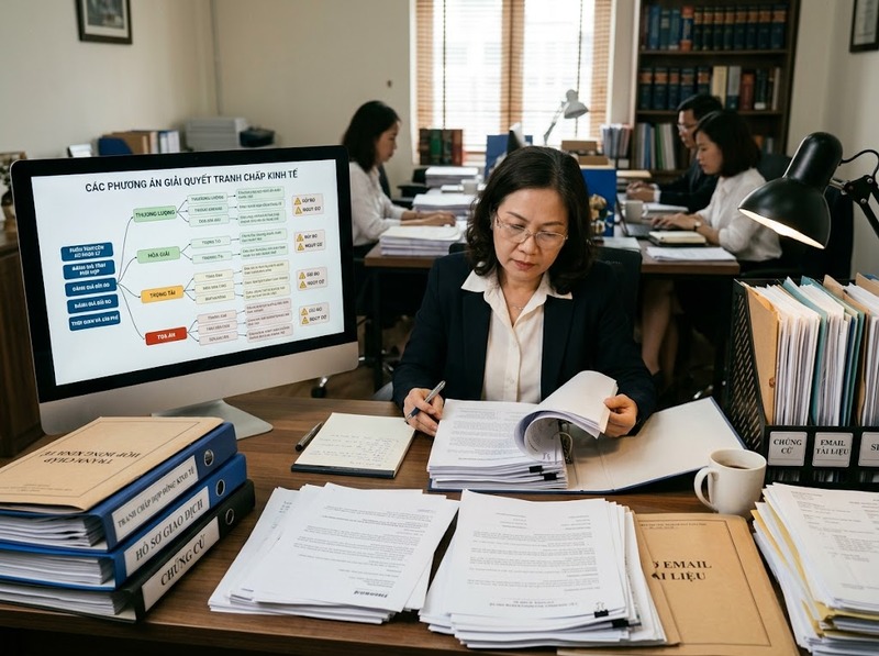 Chọn phương thức giải quyết tranh chấp kinh tế cần tránh những rủi ro nào?