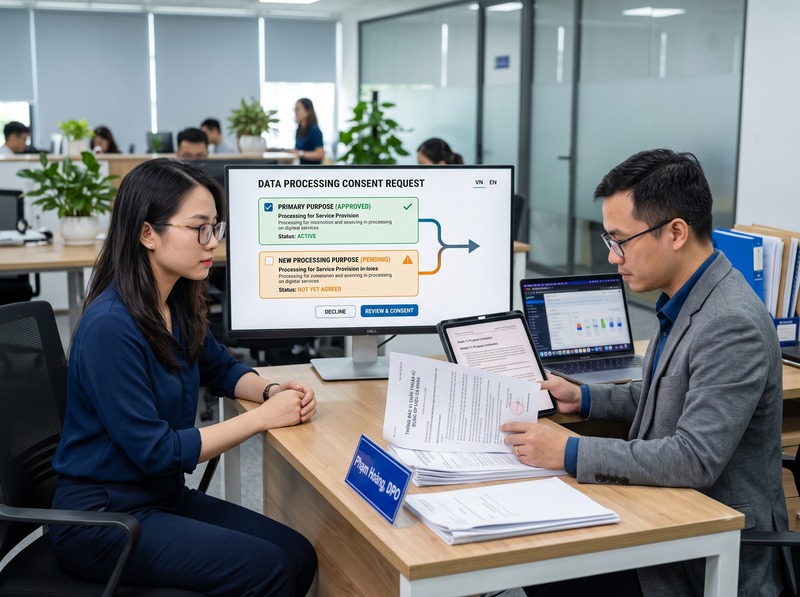 Thay đổi hoạt động xử lý dữ liệu có làm phát sinh thông báo mới không?