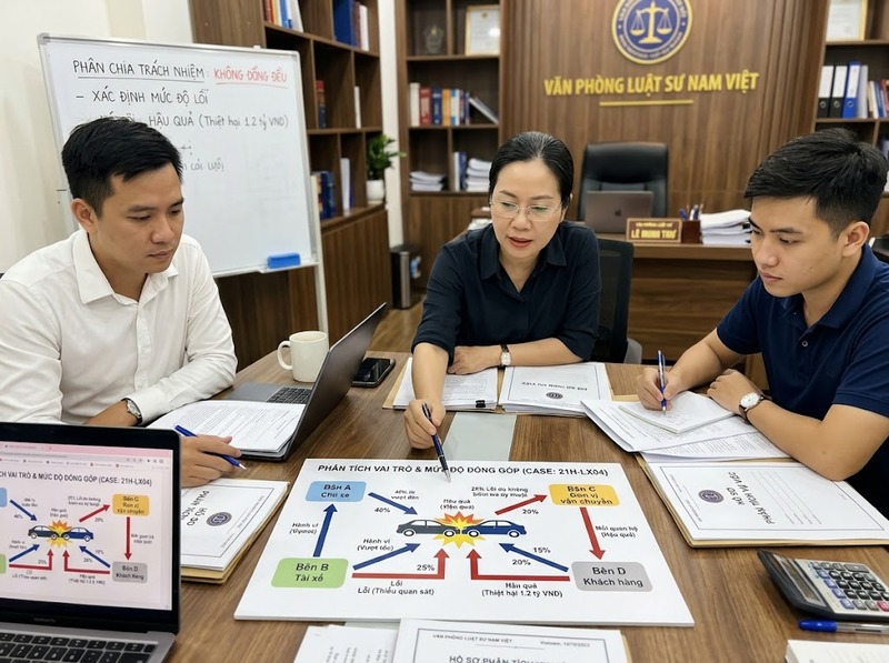 Nhiều bên cùng gây thiệt hại thì trách nhiệm được xác định dựa trên mức độ nào?