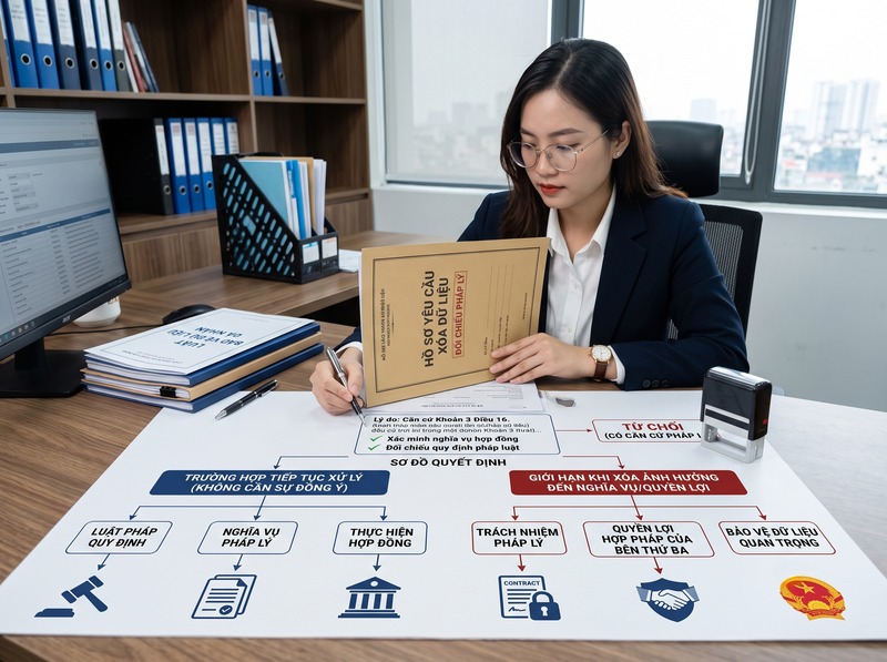 Trường hợp từ chối xóa dữ liệu nào được pháp luật cho phép?